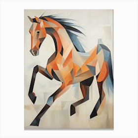 A Horse Painting In The Style Of Cubist Techniques 2 Canvas Print