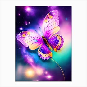 Butterfly In Space Canvas Print