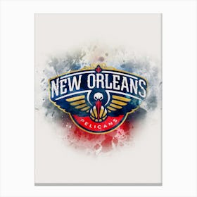 New Orleans Pelicans 3 Canvas Print