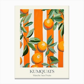 Marche Aux Fruits Kumquats Fruit Summer Illustration 2 Canvas Print