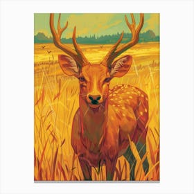 Deer Painting 2 Canvas Print