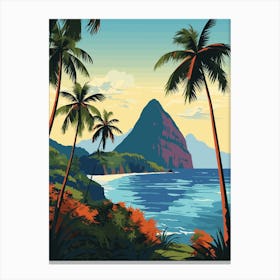 Pitons St Lucia Canvas Print