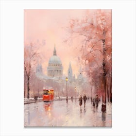 Dreamy Winter Painting London United Kingdom 11 Canvas Print