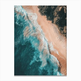 Aerial View Of Beach Canvas Print