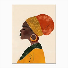 Portrait Of African Woman Canvas Print