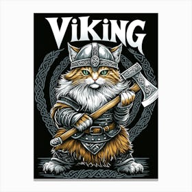 Viking Cat 2 Canvas Print