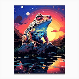 Frog Painting Canvas Print