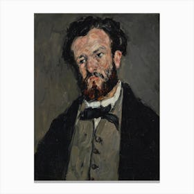 Portrait Of Anthony Valabrègue, Paul Cézanne Canvas Print