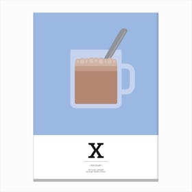 The Food Alphabet – X Canvas Print
