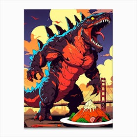 Godzilla Canvas Print