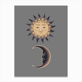 Sun By The Moon Canvas Print