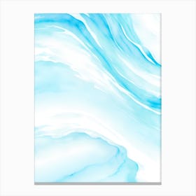 Blue Ocean Wave Watercolor Vertical Composition 67 Canvas Print