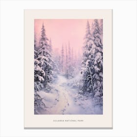 Dreamy Winter National Park Poster  Oulanka National Park Finland 4 Canvas Print