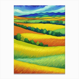 Yellow Wheat Field 2 Canvas Print