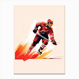 Ice Hockey Player Canvas Print