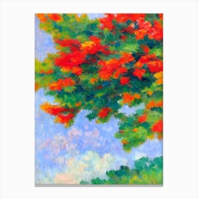 Incense Cedar tree Abstract Block Colour Canvas Print