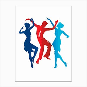 Latin Dancers Canvas Print