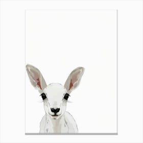 White Deer Canvas Print