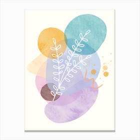 Watercolor Abstract Illustration Canvas Print