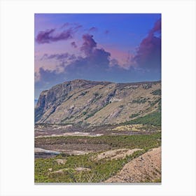 Sunset Over The Mountains 12 Canvas Print