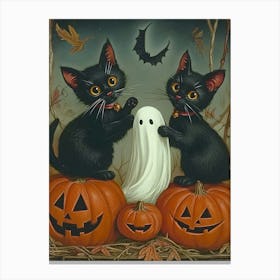 Halloween Kittens Canvas Print