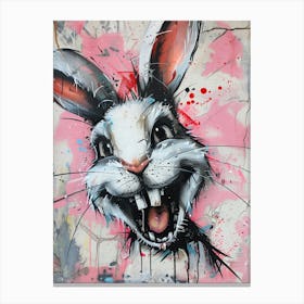 Creepy Bunny Canvas Print