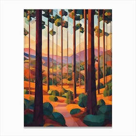 Abstract Of A Forest Canvas Print