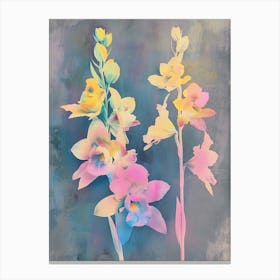 Iridescent Flower Delphinium Canvas Print