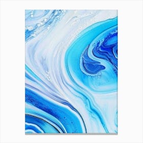 Water Inspired Fantasy Or Surrealistic Art Waterscape Marble Acrylic Painting 1 Canvas Print
