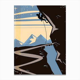 Rock Climber Canvas Print