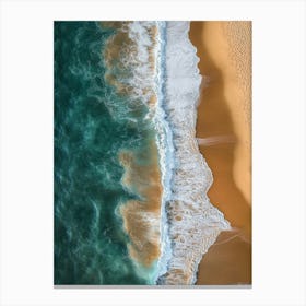 Aerial View Of A Beach 107 Canvas Print