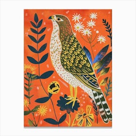 Spring Birds Hawk 2 Canvas Print
