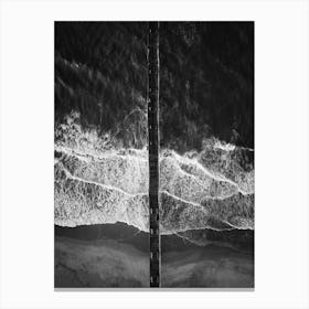 Monochrome Jetty Canvas Print