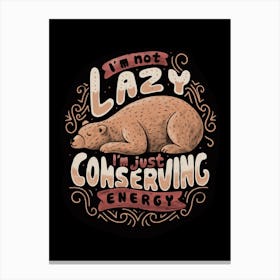 Lazy Bear Canvas Print
