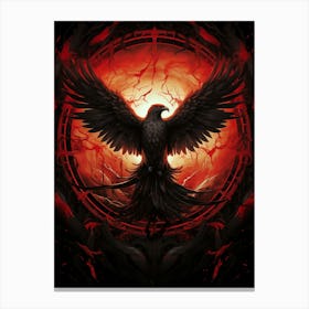 Crow Inferno Canvas Print