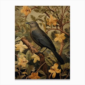 Dark And Moody Botanical Cuckoo 4 Canvas Print