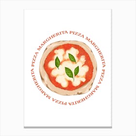 Pizza Margherita Canvas Print