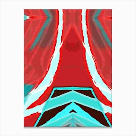 Abstract - Red And Blue Canvas Print