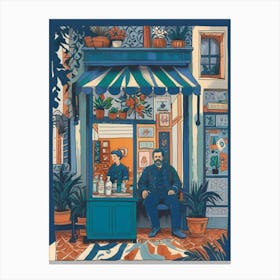 Shop In Paris Canvas Print