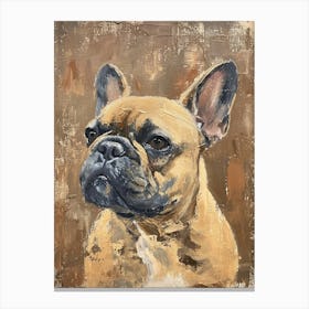 French Bulldog Acrylic Painting 7 Canvas Print