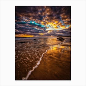 Sunrise On The Beach Canvas Print