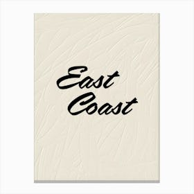 East Coast Coastal Canvas Print