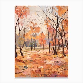 Autumn City Park Painting Centennial Park Sydney Canvas Print