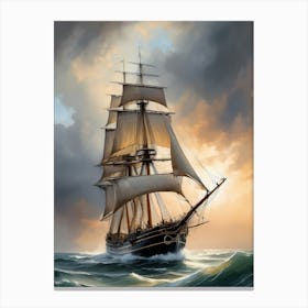 Sailing Ship Painting (4) Canvas Print