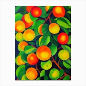 Ackee 1 Fruit Vibrant Matisse Inspired Painting Fruit Canvas Print
