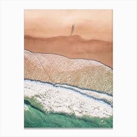 Aerial Beach Ocean Green Sea Bliss Ocean 3x4 Canvas Print
