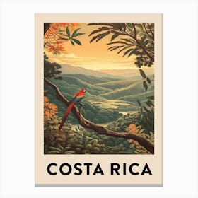 Vintage Travel Poster Costa Rica 4 Canvas Print
