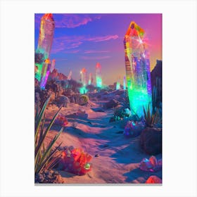 Colorful Desert Scene Canvas Print