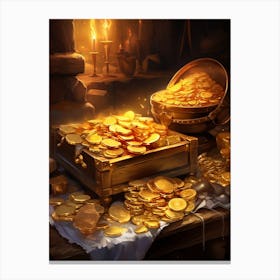 Gold Ingots And Coins Chinese New Year 4 Canvas Print
