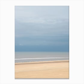 Storm on the horizon with a calm sea in Italy - coastal nature and travel photography by Christa Stroo Photography Canvas Print